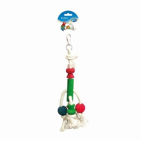 Duvo Birdtoy Rope with Colorful Cubes 33cm bird cage parrot food bird toys bird perch bird treats