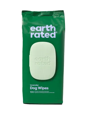 Earth Rated USDA Certified Biobased Lavender Scented Grooming Wipes for Dogs and Cats cat grooming brush, cat shampoo