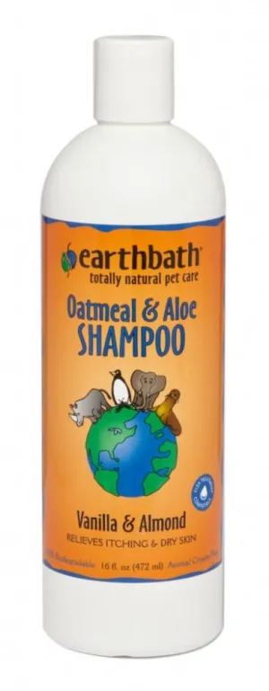 Earthbath Oatmeal and Aloe Shampoo for Dogs and Cats cat grooming brush, cat shampoo