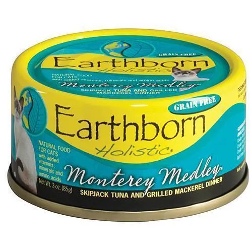 Earthborn Holistic Monterey Medley Grain Free Single Canned Cat Food wet cat food, canned cat food
