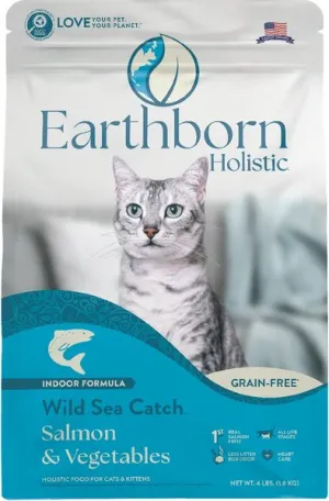 Earthborn Holistic Wild Sea Catch Grain Free Natural Cat Food indoor dry cat food, healthy cat kibble