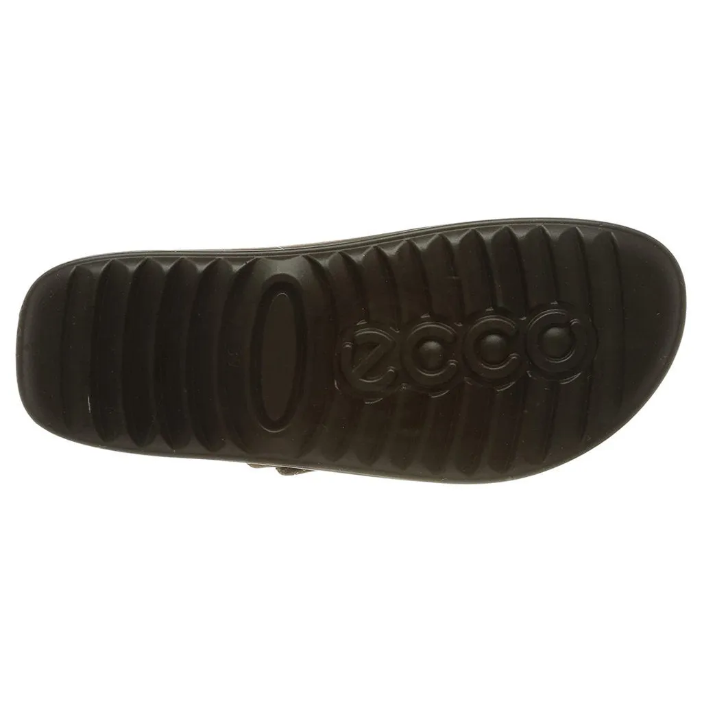 Ecco Cozmo Soft Full Grain Leather Women's Slide Sandals ecco Shoes