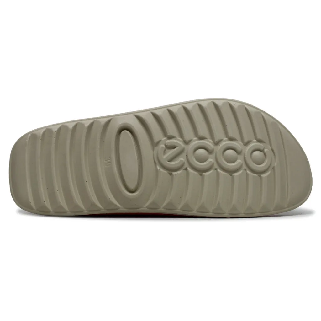 Ecco Cozmo Soft Full Grain Leather Women's Slide Sandals ecco Shoes
