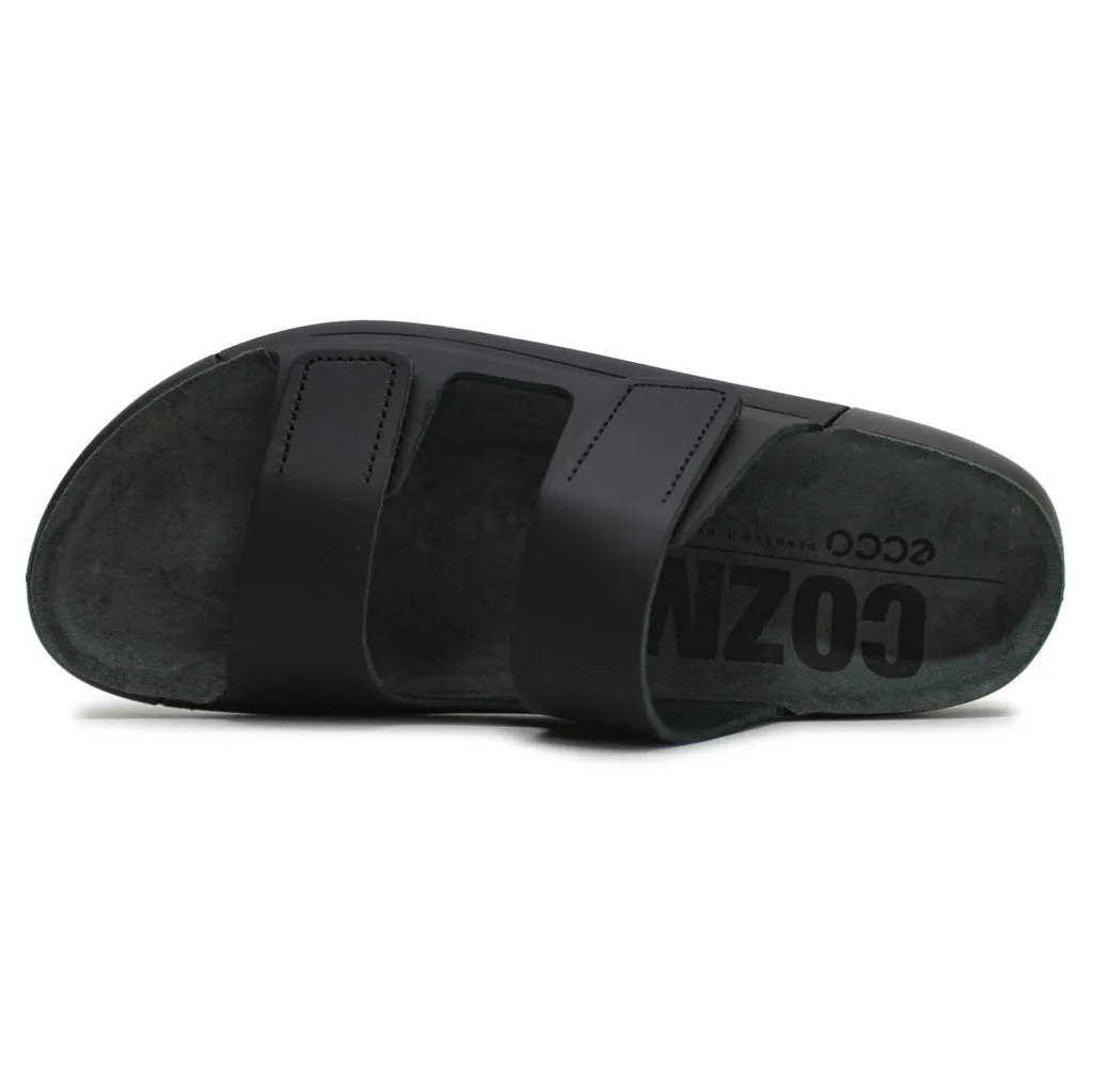 Ecco Cozmo Soft Full Grain Leather Women's Slide Sandals ecco Shoes