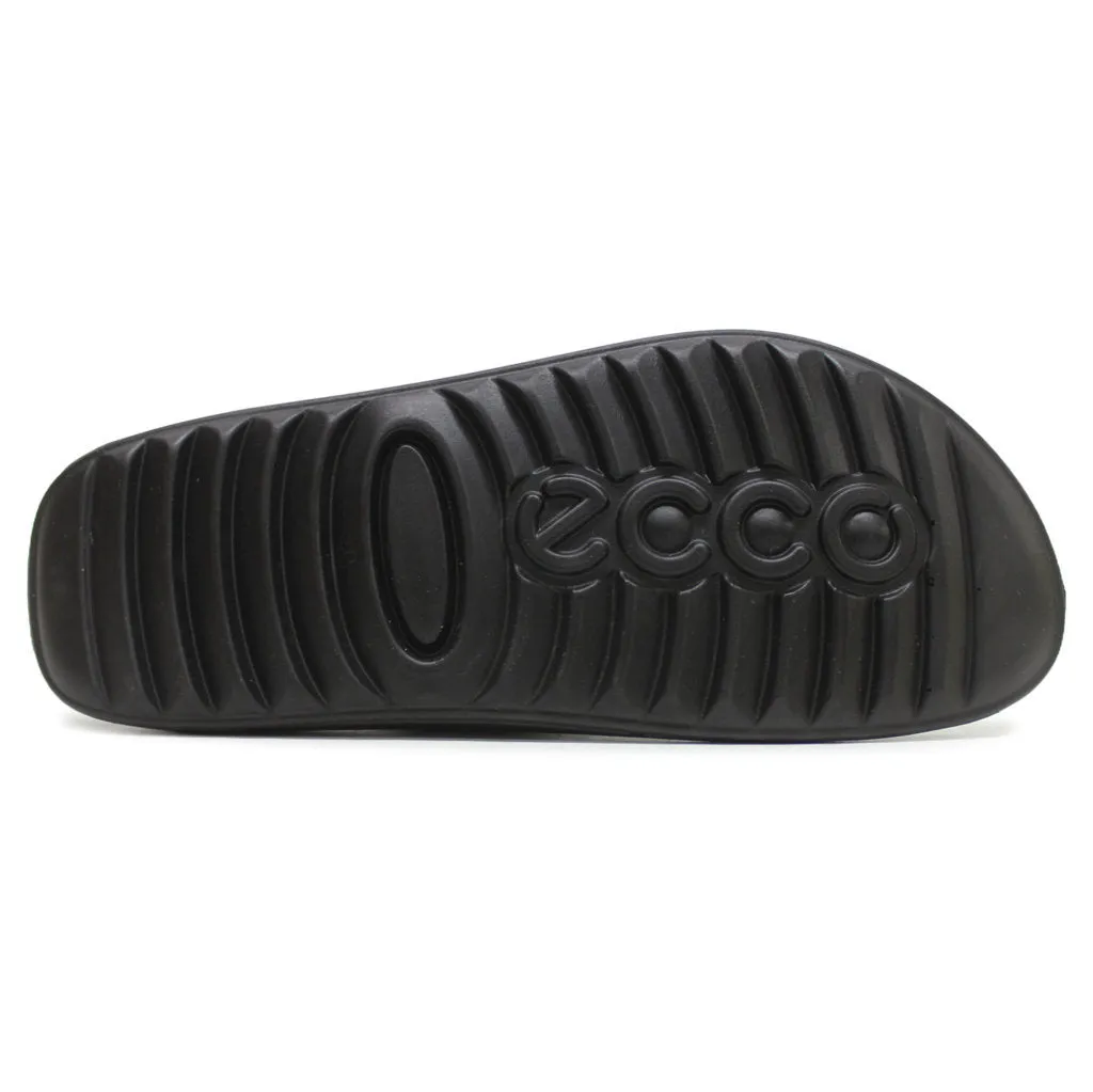 Ecco Cozmo Soft Full Grain Leather Women's Slide Sandals ecco Shoes