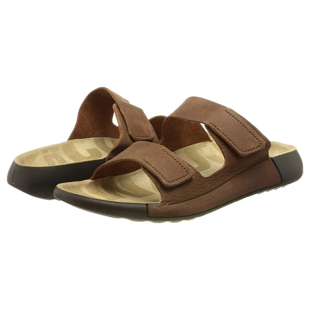 Ecco Cozmo Soft Full Grain Leather Women's Slide Sandals ecco Shoes