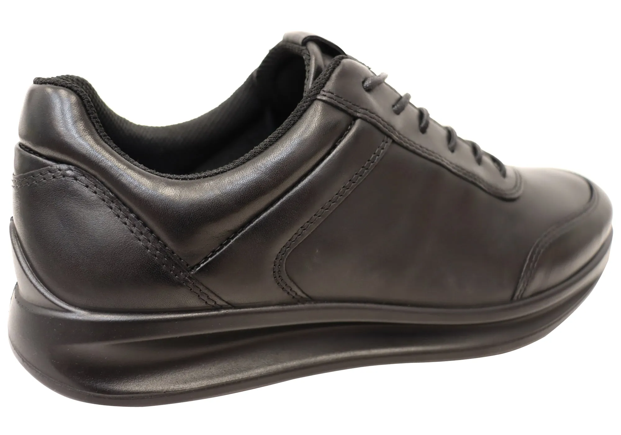 ECCO Mens Comfortable Leather Aquet Sneakers Shoes ecco Shoes