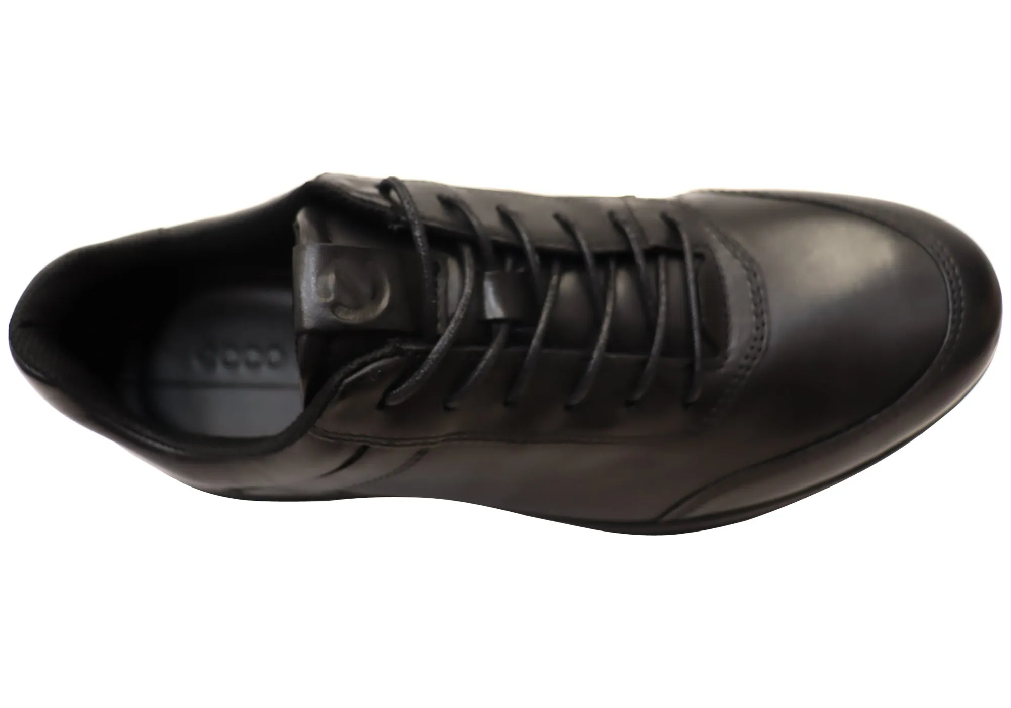 ECCO Mens Comfortable Leather Aquet Sneakers Shoes ecco Shoes