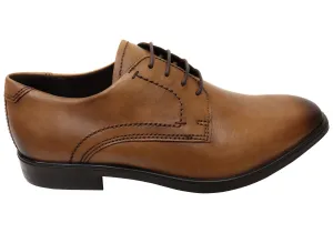 ECCO Mens Comfortable Leather Melbourne Lace Up Dress Shoes ecco Shoes