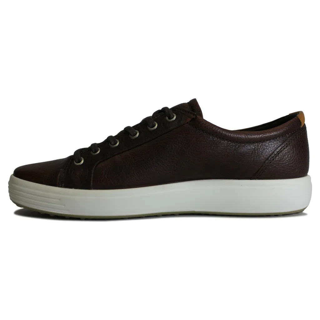 Ecco Soft 7 Full Grain Leather Men's Casual Trainers ecco Shoes