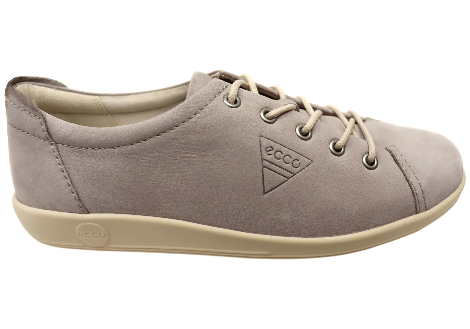 ECCO Womens Comfortable Leather Soft 2.0 Sneakers Shoes ecco Shoes