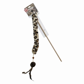Eco line Feather Teaser with Crinkles and Silvervine Leaves cat toy set,cat teaser