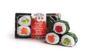 FABCAT SET OF 6 SUSHI ROLLS WITH TRAY adult cat food, best cat food for adults