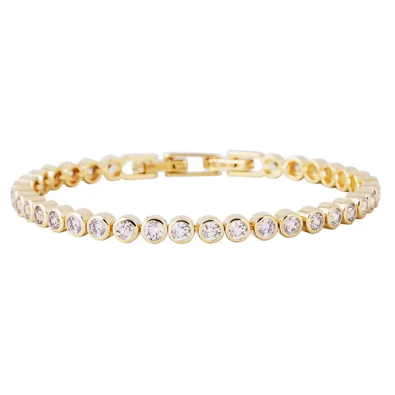 Fairley Bezel Set Tennis Bracelet Shoes_Fairley