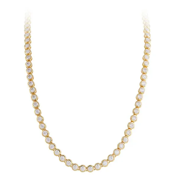 Fairley Bezel Set Tennis Necklace Shoes_Fairley