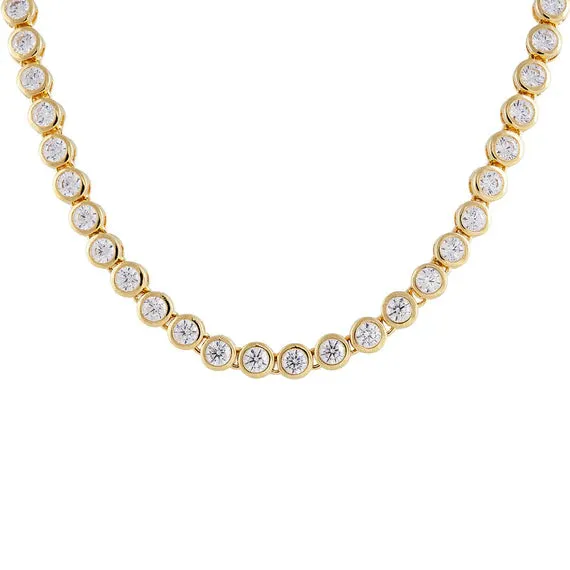 Fairley Bezel Set Tennis Necklace Shoes_Fairley