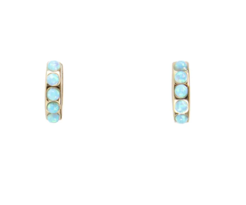 Fairley Blue Opal Crystal Huggies Shoes_Fairley