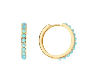 Fairley Blue Opal Crystal Maxi Hoops Shoes_Fairley