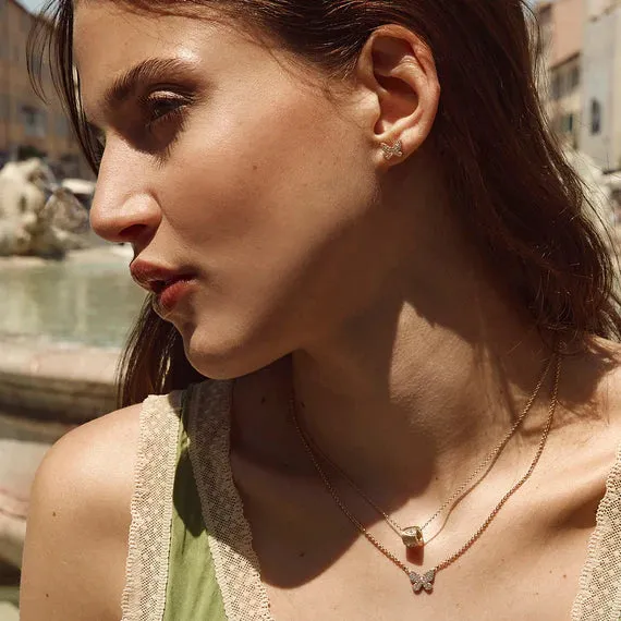 Fairley Butterfly Pave Necklace Shoes_Fairley