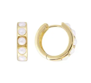 Fairley Crystal Pearl  Midi Hoops Shoes_Fairley