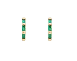 Fairley Emerald Crystal Baguette Huggies Shoes_Fairley
