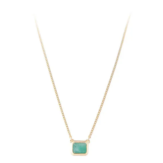 Fairley Emerald Crystal Deco Necklace Shoes_Fairley
