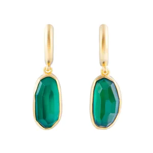 Fairley Free-Form Green Agate Drops Shoes_Fairley