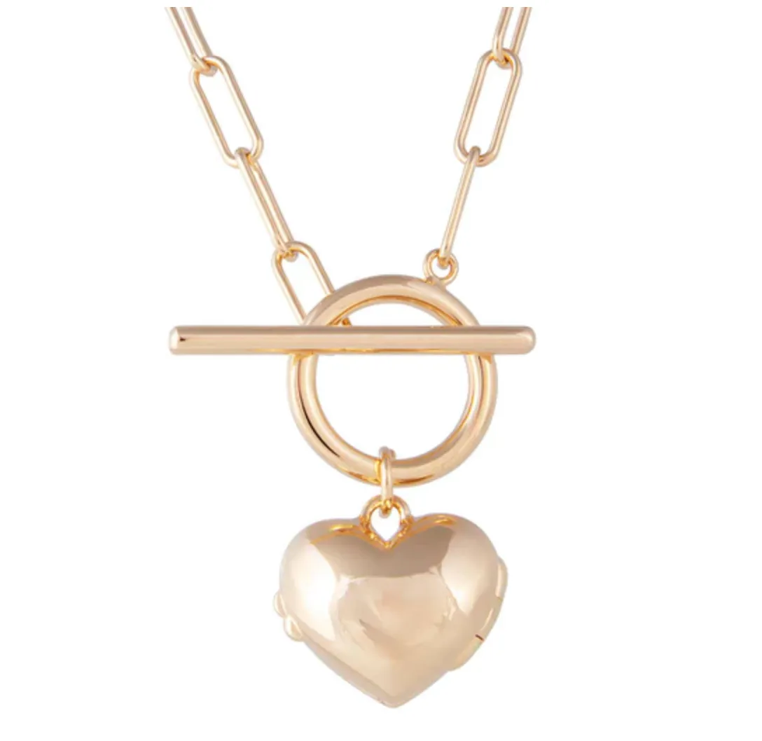 Fairley Gold Locket Necklace Shoes_Fairley