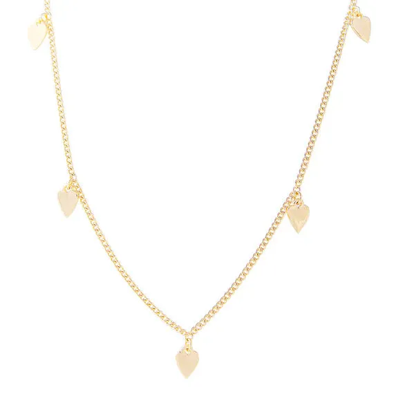 Fairley Golden Heart Charm Necklace Shoes_Fairley