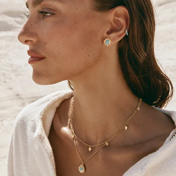 Fairley Golden Heart Charm Necklace Shoes_Fairley