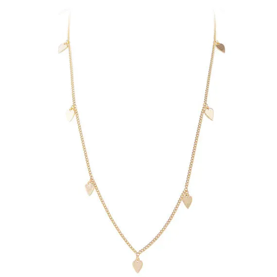 Fairley Golden Heart Charm Necklace Shoes_Fairley