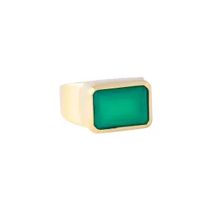 Fairley Green Agate Cocktail Ring Shoes_Fairley