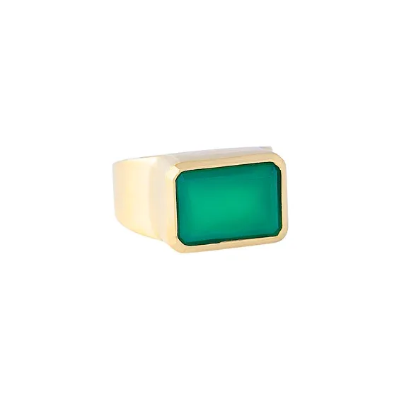 Fairley Green Agate Cocktail Ring Shoes_Fairley