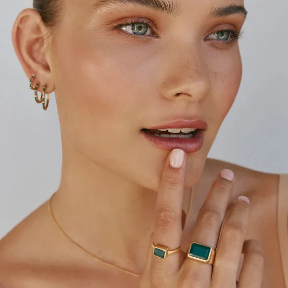 Fairley Green Agate Deco Ring Shoes_Fairley