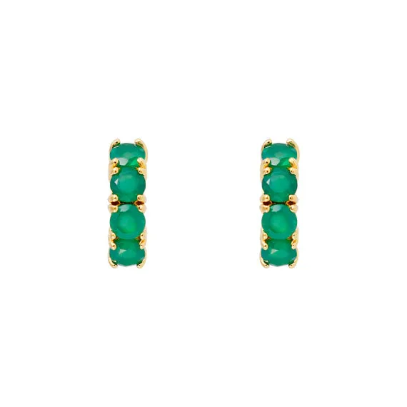Fairley Green Agate Midi Hoops Shoes_Fairley