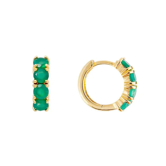 Fairley Green Agate Midi Hoops Shoes_Fairley