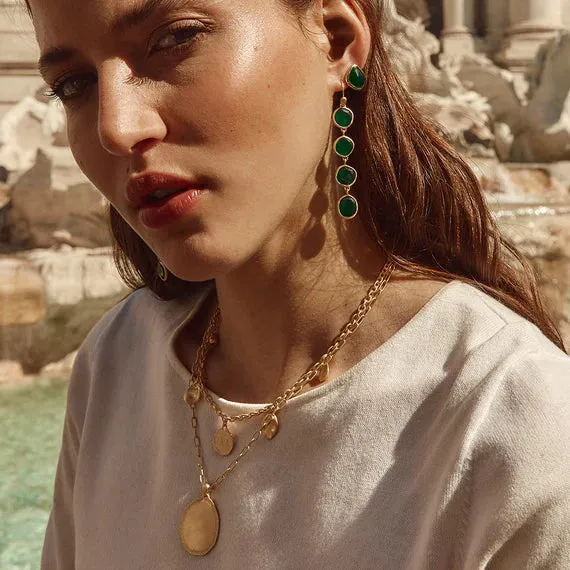 Fairley Green Agate Splice Studs Shoes_Fairley