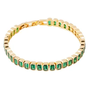 Fairley Green Emerald Cut Tennis Bracelet Shoes_Fairley