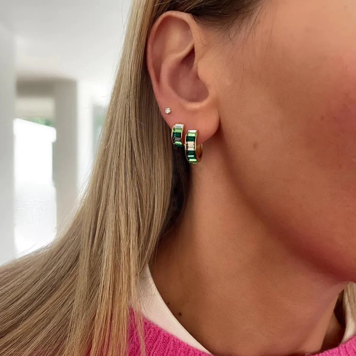 Fairley Green Ombre Midi Hoops Shoes_Fairley