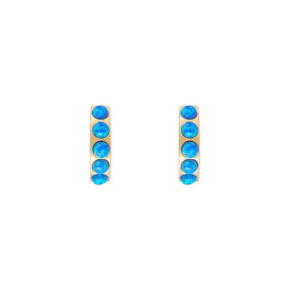 Fairley Indigo Opal Crystal Huggies Shoes_Fairley