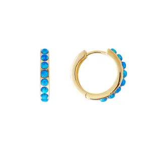 Fairley Indigo Opal Crystal Midi Hoops Shoes_Fairley