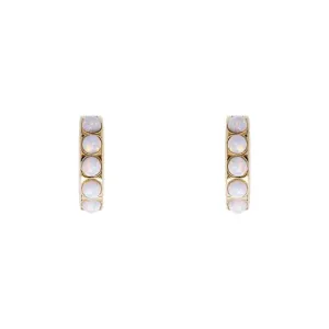 Fairley Ivory Opal Crystal Huggies Shoes_Fairley