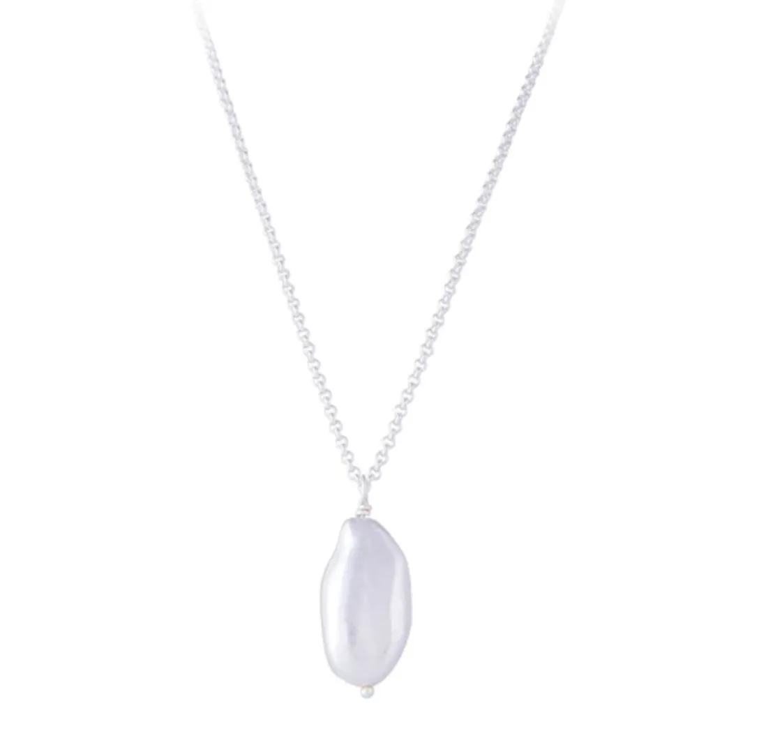 Fairley Keshi Necklace Silver Shoes_Fairley