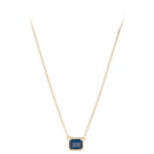 Fairley London Blue Topaz Deco Necklace Shoes_Fairley