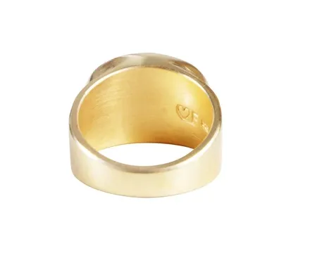 Fairley Malachite Cocktail Ring Gold Shoes_Fairley