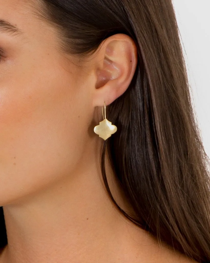 Fairley Moroccan Hook Earrings Gold Shoes_Fairley