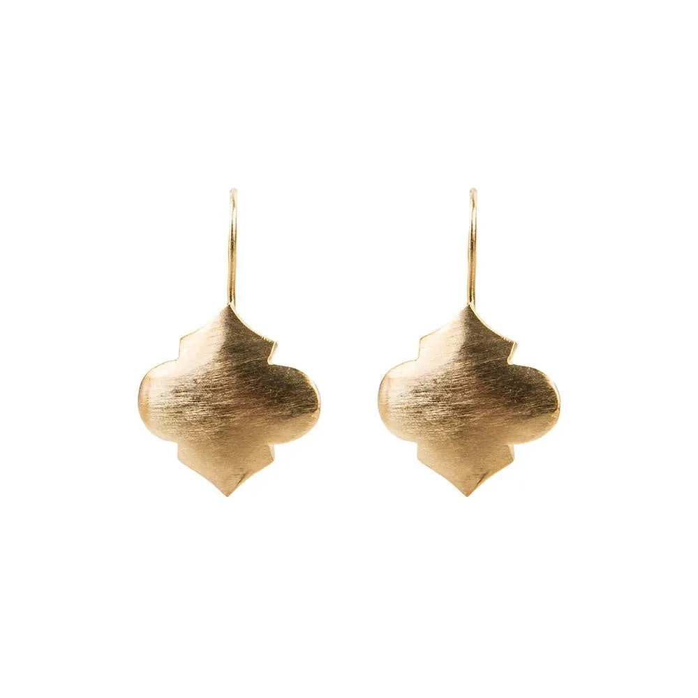 Fairley Moroccan Hook Earrings Gold Shoes_Fairley