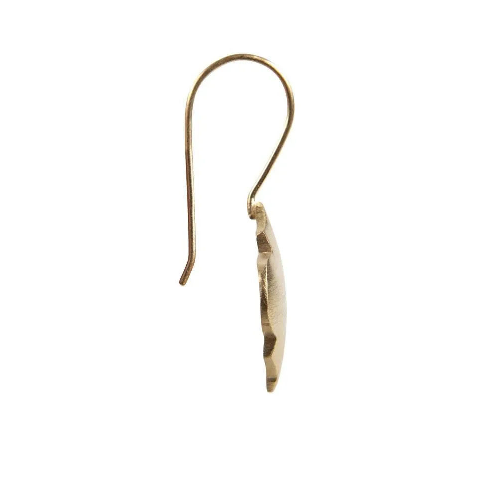 Fairley Moroccan Hook Earrings Gold Shoes_Fairley