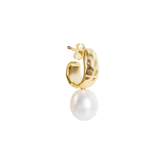 Fairley Pearl Beaten Dolce Hoop Gold Shoes_Fairley