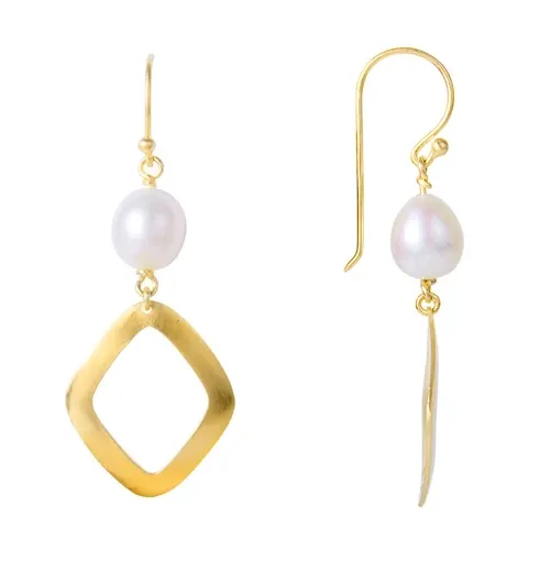 Fairley Pearl Belle Hooks Gold Shoes_Fairley